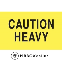 3x5 Caution Heavy Yellow Fluorescent