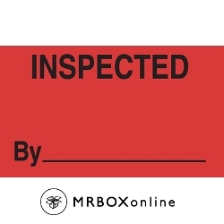 3x5 Inspected By Labels