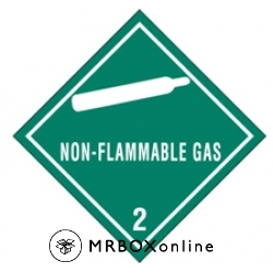 4x4 Non Flammable Gas Labels