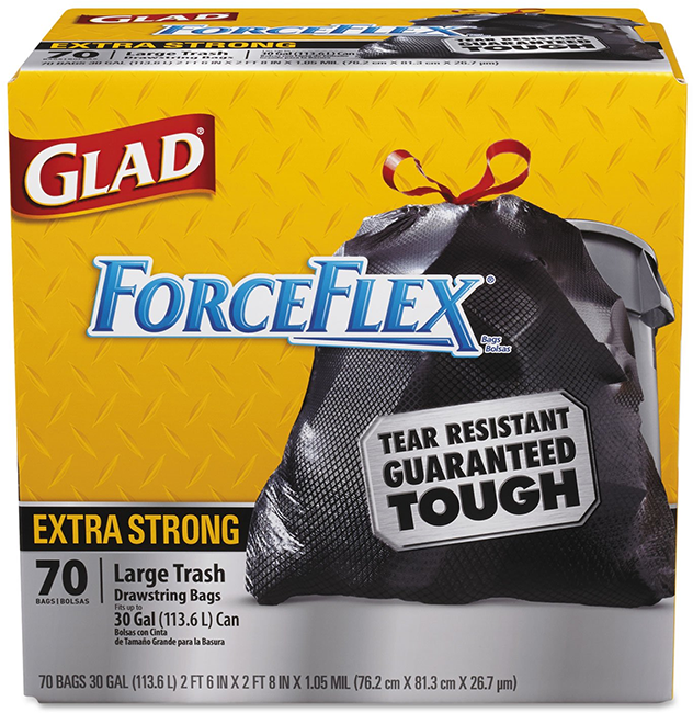 Glad ForceFlex Drawstring Large Trash Bags