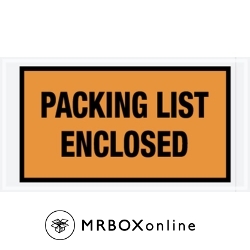 5.5x10 Orange Packing List Enclosed Envelopes