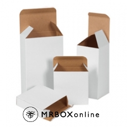 3x2.5x4 White Chipboard Boxes