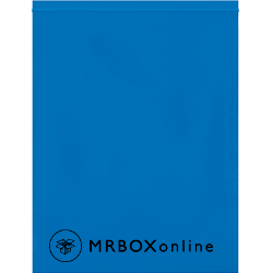 12x15 Blue Flat Plastic Bag 2 Mil