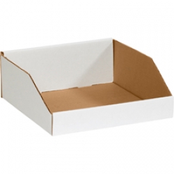 12x12x4.5 White Bin Boxes