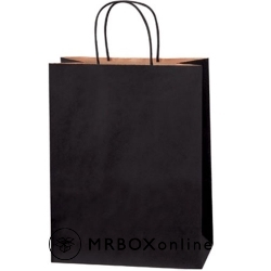 8x4.5x10.25 Black Tinted Shopping Bags