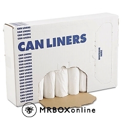 24x32 Low Density White Can Liner 16 Gallon