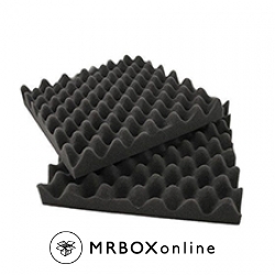 10x10x2 Charcoal Convolute Foam Sets