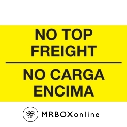 3x5 No Carga Encima Label