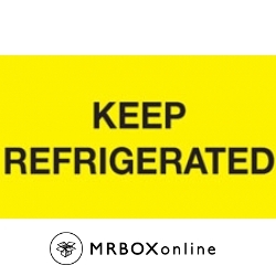 3x5 Keep Refrigerated Yellow Fluorescent