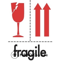 3x4 Fragile Labels