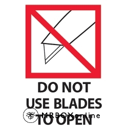 3x4 Do Not Use Blades to Open