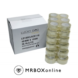 Lucky Dog 2x110 1.8 Mil Clear Box Sealing Tape