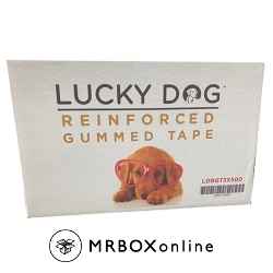 Lucky Dog Reinforced Brown Gummed Tape