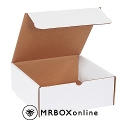 10x10x4 White Die Cut Mailer Boxes