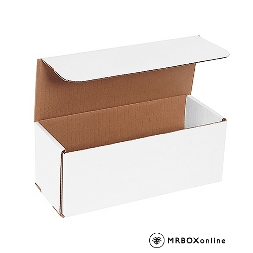 10x4x4 White Die Cut Mailers Cardboard Shipping Boxes