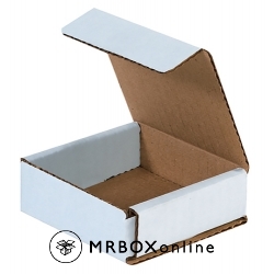 3x3x1 White Die Cut Mailer Boxes