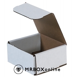 4x4x2 White Die  Cut Mailer Boxes