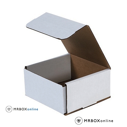 6x6x3 White Die Cut Mailer Boxes
