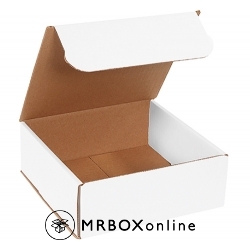8x8x3 White Die Cut Mailer Boxes