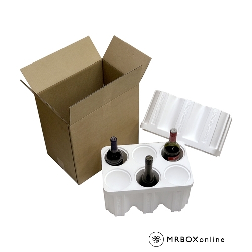 6 Bottle Foam Wine Shippers Wine Shipping Boxes