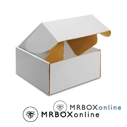 14x14x2 Deluxe White Die Cut Mailer Box
