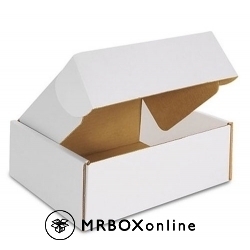 10x10x5 Deluxe White Die Cut Mailer Boxes