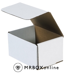 6.5x4.875x3.75 White Die Cut Mailer Boxes