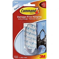 3M Command Clear Large Hook
