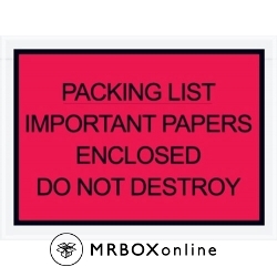 4.5x6 Important Paper Packing List Envelope