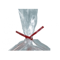 8 Red Plastic Twist Ties