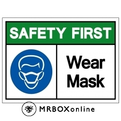 COVID-19 24X18 Corrugated Plastic Safety First Sign