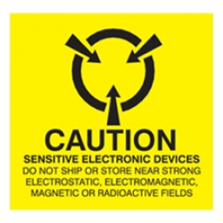 2x2 Caution Electronic Devices Labels
