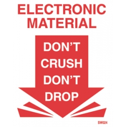 3"x5" Electronic Do Not Crush Labels