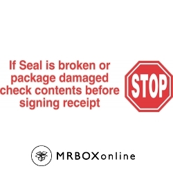 2x110 If Seal Is Broken Printed Tape