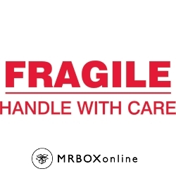 2x110 Fragile Handle With Care Printed tape