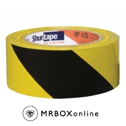 2x36yds Aisle Marking Tape Black Yellow