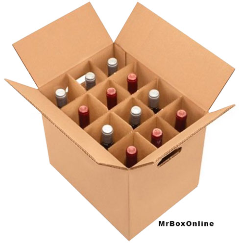 12 Bottle Wine Carrier Box