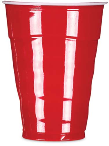 Hefty Red Disposable Plastic Party Cups